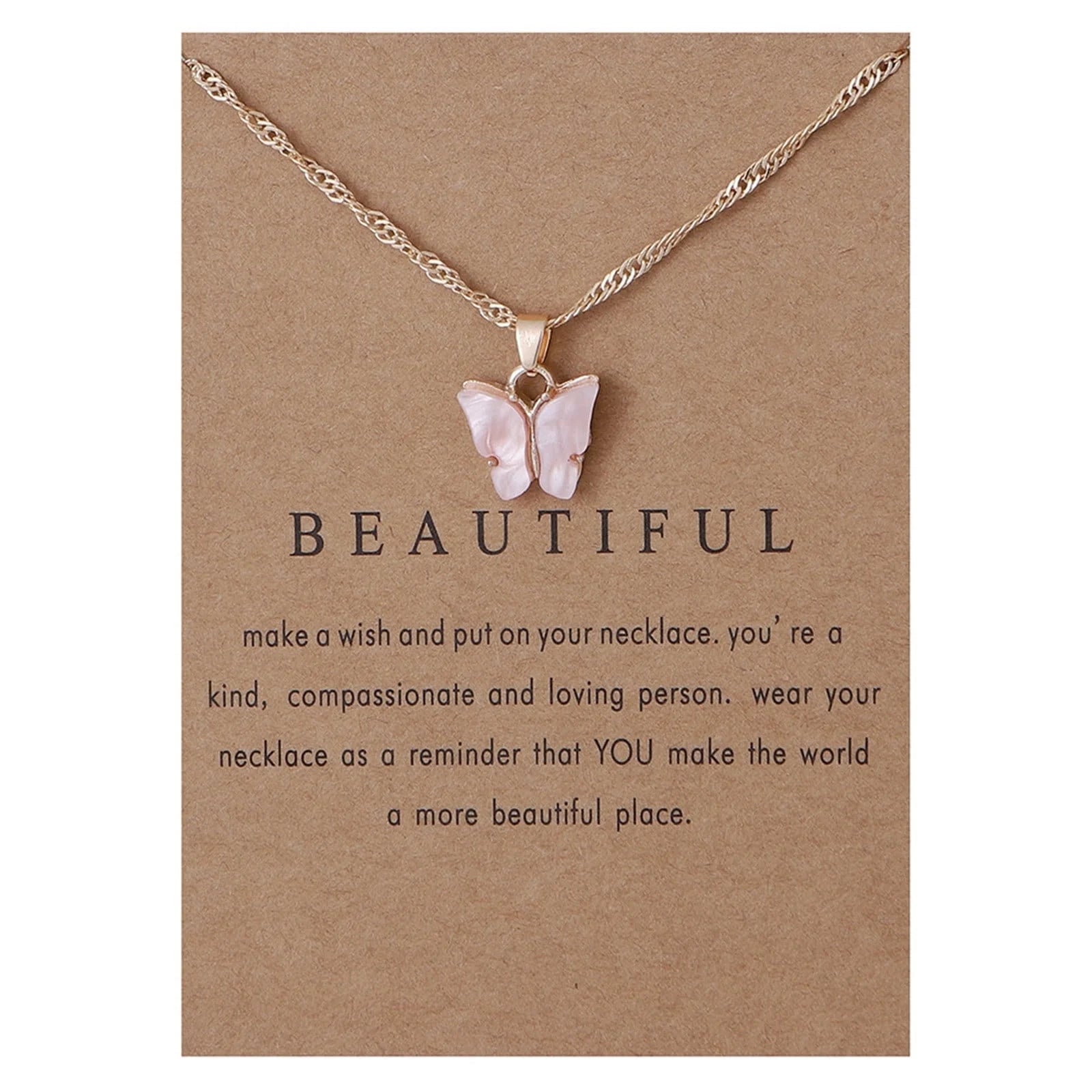 Womens Sweet Butterfly Necklace