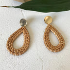 4 Pairs Rattan Earrings